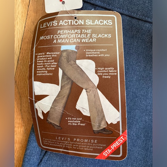 Gray Levi’s Sta-Prest Action Slacks, 36x29 - Picture 7 of 12